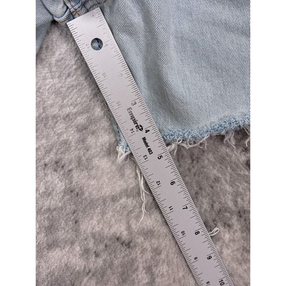 Light Blue Denim Women Shorts - Picture 5 of 8